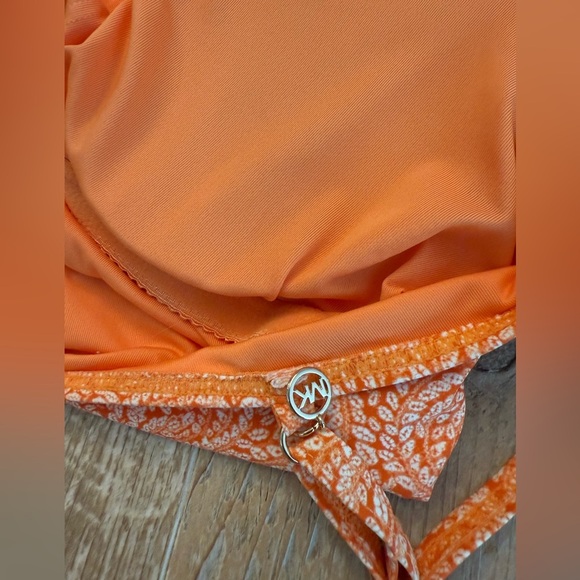 MICHAEL MICHAEL KORS Nectarine One Piece Slimming Crossover swimsuit size 10 EUC - Picture 4 of 6